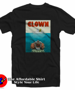 Jaws Funny Parody Clown Halloween Horror Unisex T-Shirt On Sale
