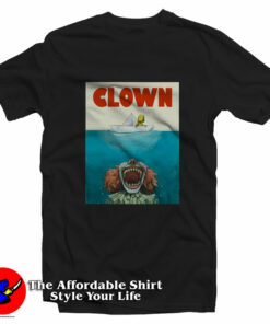 Jaws Funny Parody Halloween Clown Unisex T-Shirt On Sale