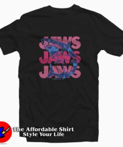 Jaws Pink Script Stack Unisex T Shirt Cheap