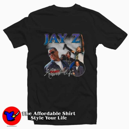 Jay Z Hard Knock Life Rap Vintage Retro 90s T-shirt On Sale