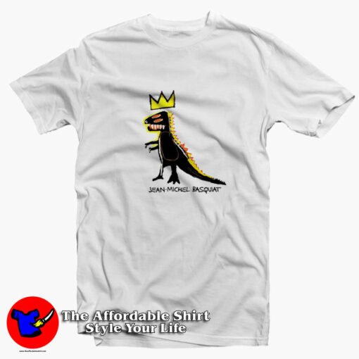 Jean Michel Basquiat Dino Vintage Graphic T-Shirt On Sale