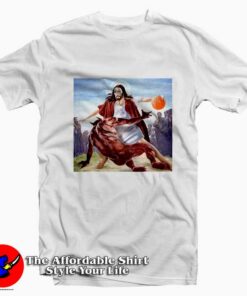 Jesus Crossing Up Satan Basketball Unisex T-shirt On Sale