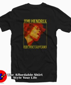 Jimi Hendrix Electric Ladyland Vintage Unisex T-shirt On Sale