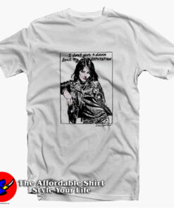 Joan Jett I Don’t Give a Damn Bout My Reputation T-shirt On Sale Joan Jett I Don’t Give a Damn Bout My Reputation T-shirt On Sale