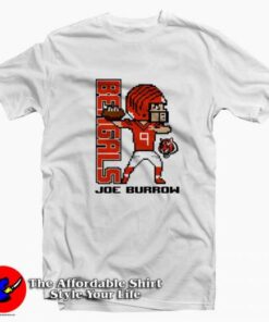 Joe Burrow Cincinnati Bengals 8-Bit Funny T-Shirt On Sale Joe Burrow Cincinnati Bengals 8-Bit Funny T-Shirt On Sale
