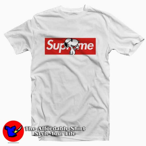 Joe Cool Snoopy Red Box Supreme Tee Shirt