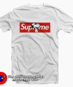 Joe Cool Snoopy Red Box Supreme Tee Shirt Joe Cool Snoopy Red Box Supreme Tee Shirt