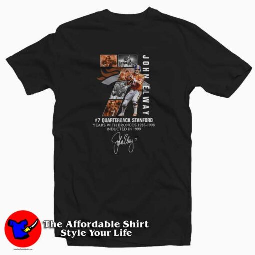 John Elway 7 Quarterback Stanford Years T-Shirt