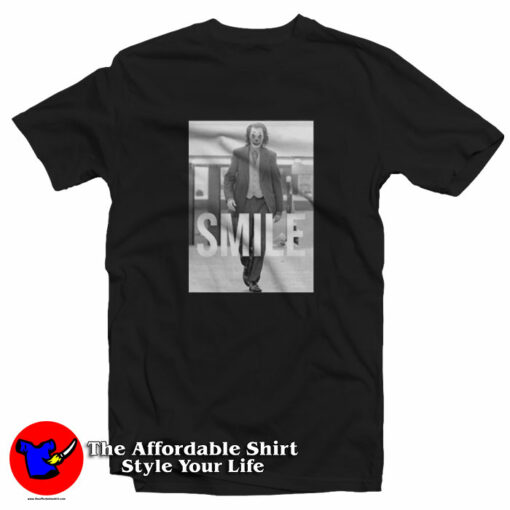 Joker Movie Joaquin Phoenix Smile Graphic T-Shirt On Sale