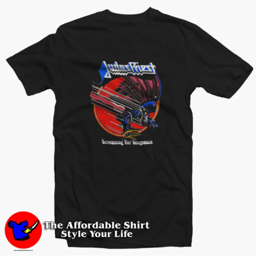 Judas Priest Screaming For Vengeance Tour T-Shirt On Sale