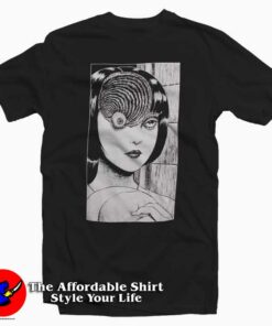 Junji Ito Uzumaki Spiral Eye T-Shirt Cheap