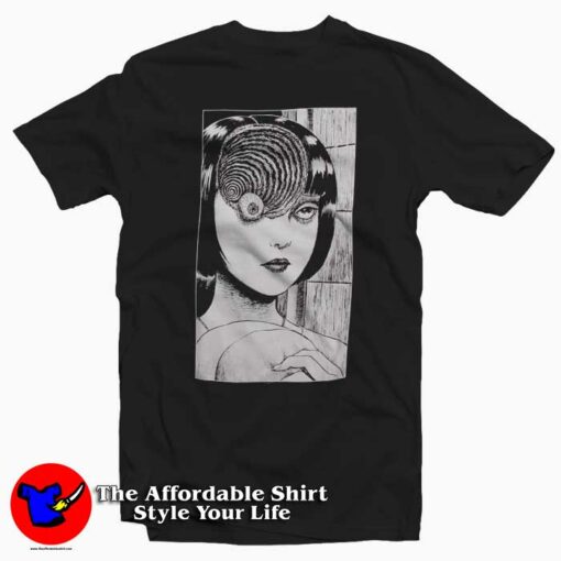 Junji Ito Uzumaki Spiral Eye T-Shirt Cheap