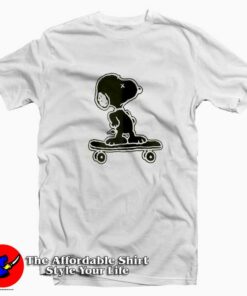 KAWS x Uniqlo x Snoopy Skateboarding T-shirt On Sale