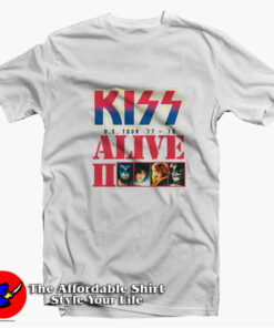 KISS Alive II 1977 – 1978 Tour Vintage T-Shirt On Sale