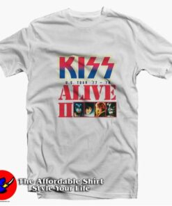 KISS Alive II 1977 – 1978 Tour Vintage T-Shirt On Sale