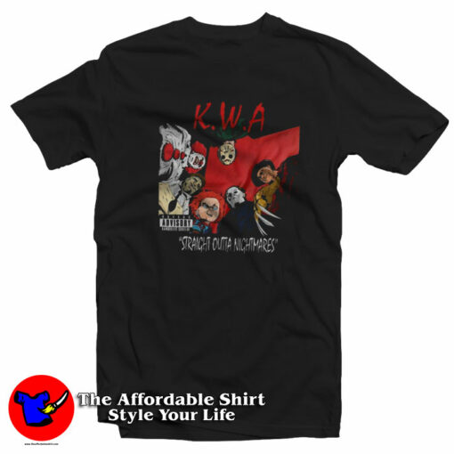 KWA Straight Outta Nightmares Halloween T-Shirt On Sale