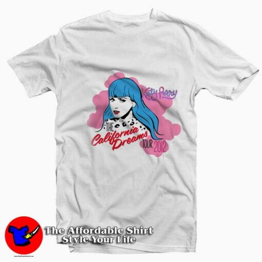 Katy Perry Merch California Dreams Tour Graphic T-Shirt On Sale