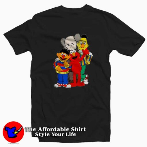 Kaws X Sesame Street Family Collab Tee Shirts