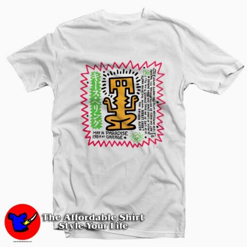 Keith Haring Party of Life Paradise Vintage T-Shirt On Sale