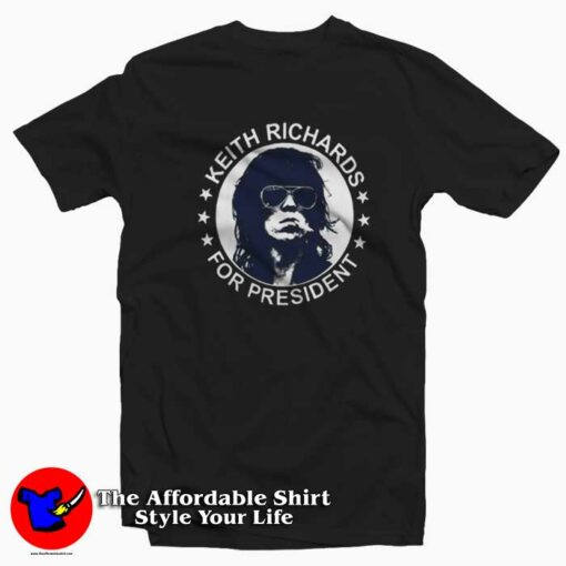 Keith Richards For President Vintage Unisex T-shirt On Sale