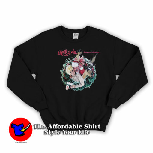 Kenny Rogers Dolly Parton Funny Christmas Sweatshirt On Sale