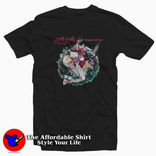 Kenny Rogers Dolly Parton Funny Christmas T-shirt On Sale