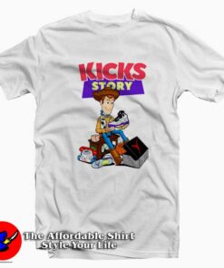 Kicks Story Funny Catoon Parody T-shirt On Sale