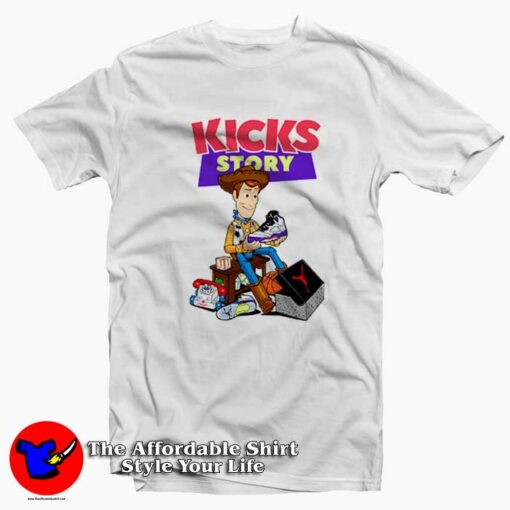 Kicks Story Funny Catoon Parody T-shirt On Sale