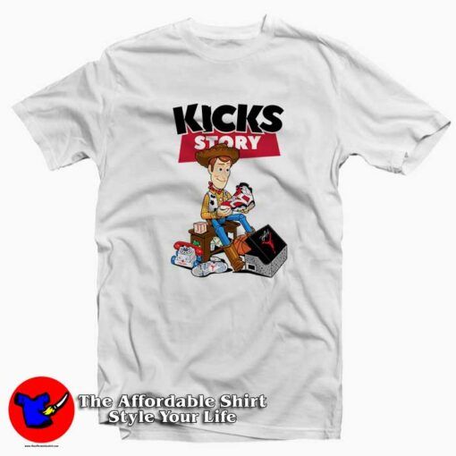 Kicks Story Sheriff Woody Unisex T-shirt On Sale