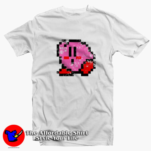 Kirby 8 Bit Character Retro Video Game Unisex T-Shirt On Sale