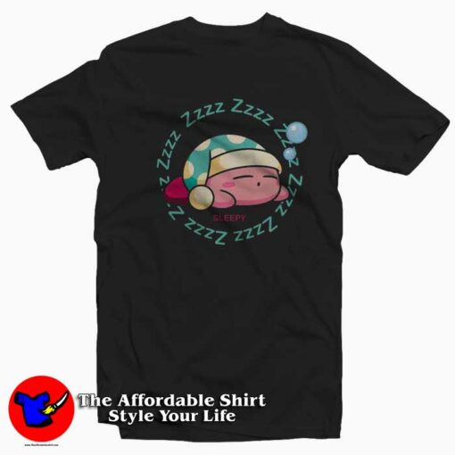 Kirby Sleeping Funny Graphic Unisex T-Shirt On Sale