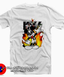 Kiss Gene Simmons Mickey Mouse Parody T-shirt On Sale