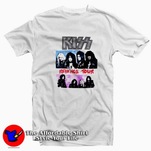 Kiss Revenge Tour Graphic Unisex T-shirt On Sale