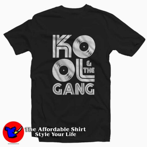 Kool & The Gang Classic Records Logo Unisex T-shirt On Sale