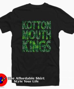 Kotton Mouth Kings Green Leaves Block Logo T Shirt On Sale 2