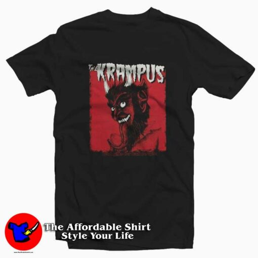 Krampus Evil Santa Claus Christmas Demon T-shirt On Sale