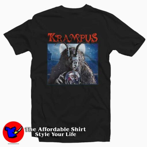 Krampus The Christmas Demon Vintage T-shirt On Sale