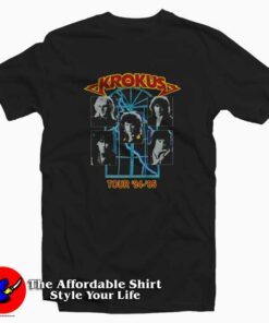 Krokus Guns Roses Tour 84 – 85 Unisex T-shirt On Sale
