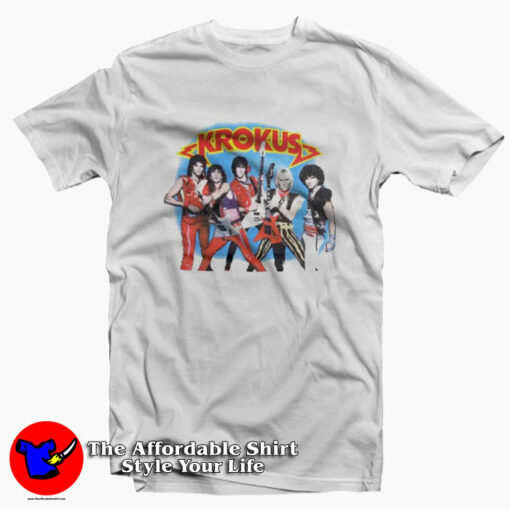 Krokus Rock 1984 The Nation Tour Unisex T-Shirt On Sale