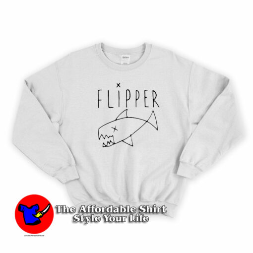 Kurt Cobain Flipper Logo Unisex Sweatshirt On Sale