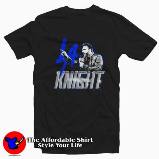 LA Knight Authentic Blue Graphic Unisex T-Shirt On Sale