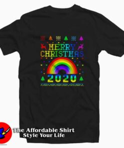 LGBT Pride Merry Christmas Unisex T-shirt On Sale