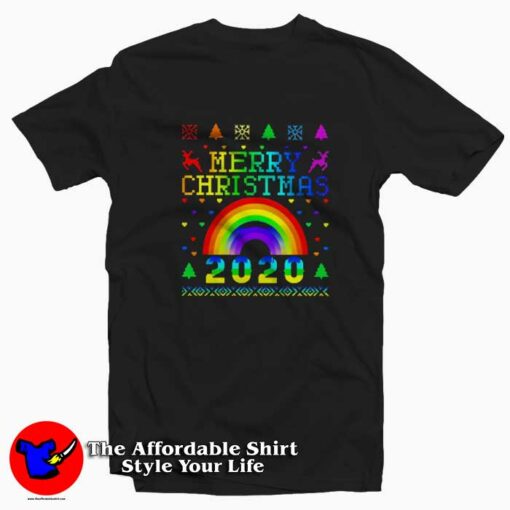 LGBT Pride Merry Christmas Unisex T-shirt On Sale