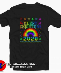 LGBT Pride Merry Christmas Unisex T-shirt On Sale