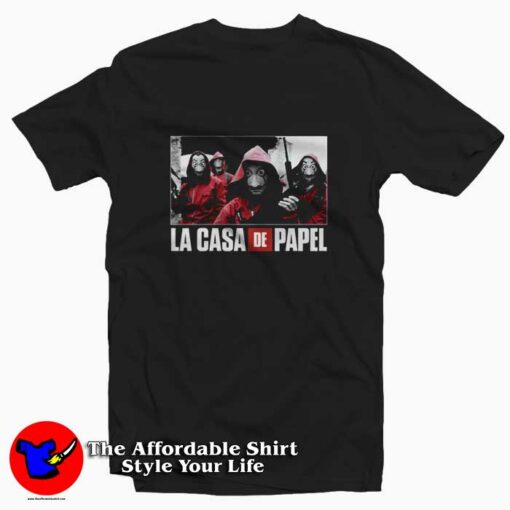 La Casa De Papel Photo Salvador Dali Masks T-shirt On Sale