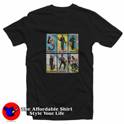 La Familia Loteria Mexican Bingo Unisex T-Shirt On Sale