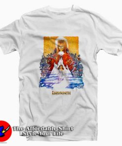 Labyrinth David Bowie in an 80s Fantasy Movie T-shirt On Sale