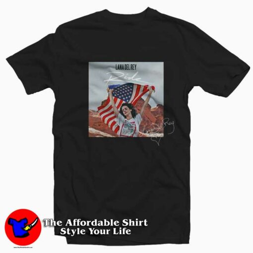 Lana Del Rey American Flag To The Moon Tour T-Shirt On Sale