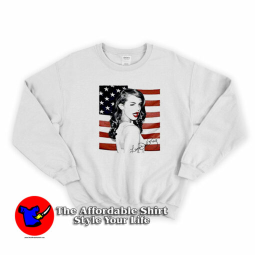 Lana Del Rey American Flag Unisex Sweatshirt On Sale