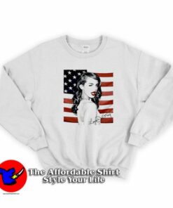 Lana Del Rey American Flag Unisex Sweatshirt On Sale Lana Del Rey American Flag Unisex Sweatshirt On Sale